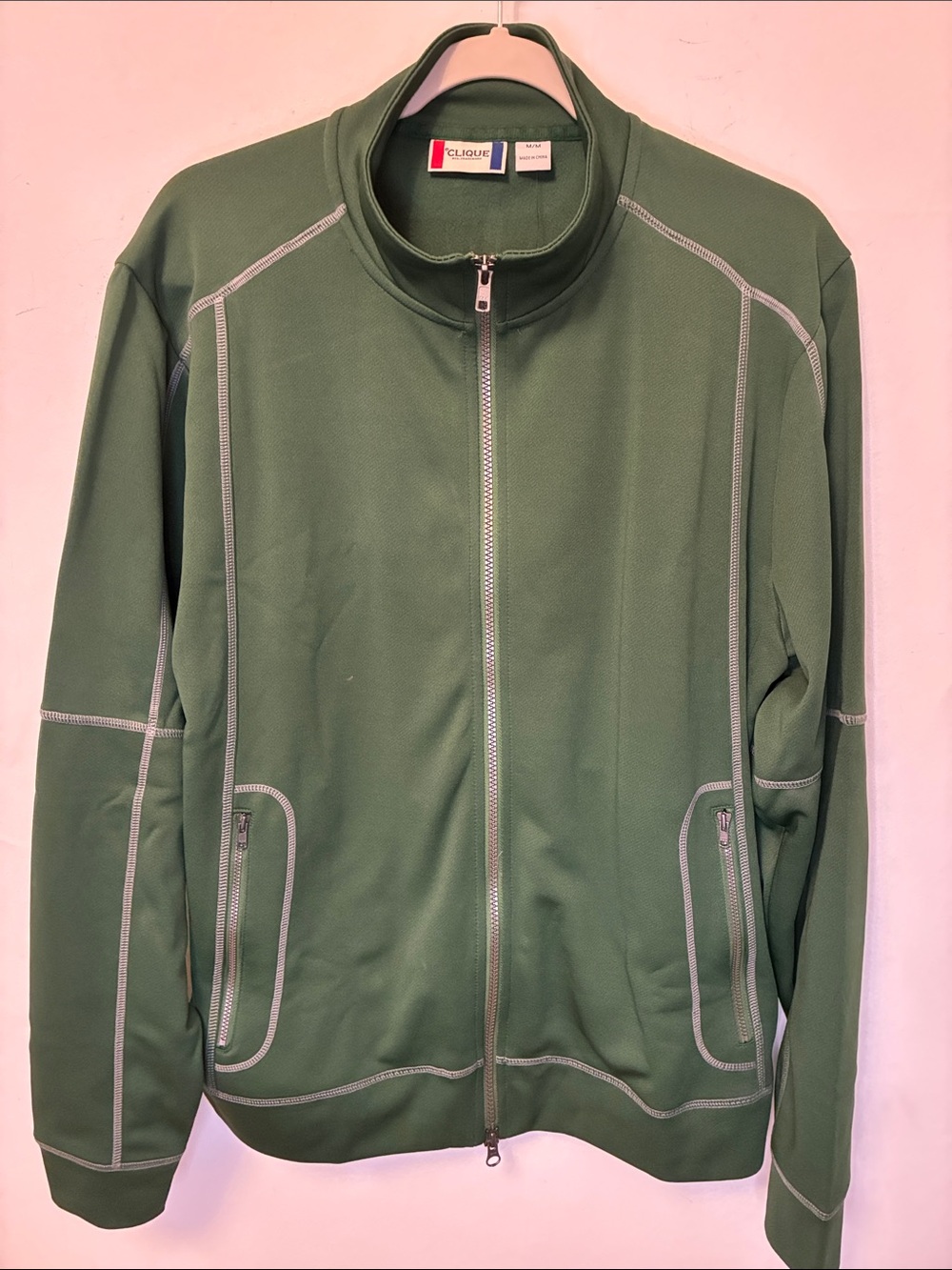 CLIQUE Men's Performance Jacket - Olive Green